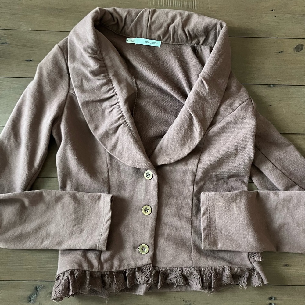 Maurices Casual Brown Lace Blazer